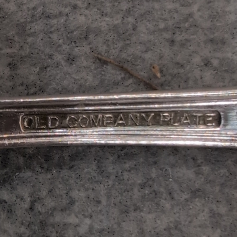 Old Company Plate‎ Signature Rose Silverplate Flatware Set 13pc Monogrammed F - Picture 4 of 8